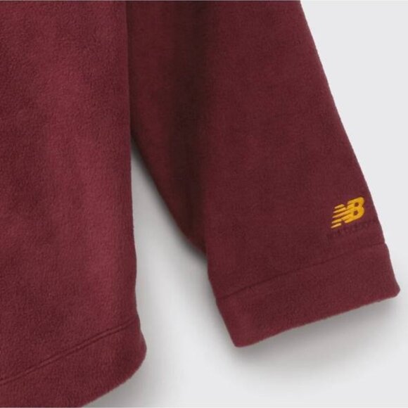 New Balance Athletic Polarfleece Shacket (XS) - Burgundy - Picture 6 of 9